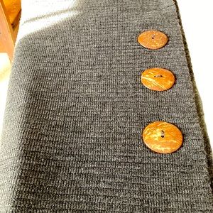 Charcoal great knit shawl from Soft Surroundings. One size